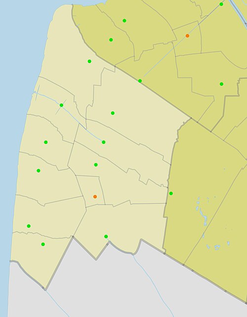 Mapa administracyjna powiatu An Minh