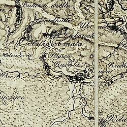 Mapa Zachodniej Galicji, 1808, Ilowa
