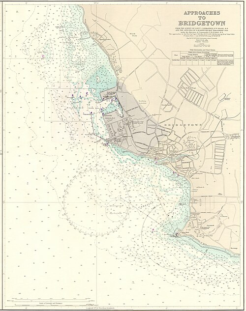 Podejscia do Bridgetownu, Mapa Admiralicji 502