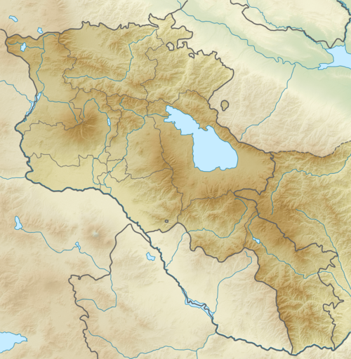 Mapa rzeźby Armenii z NKR