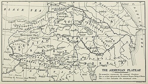 Płaskowyż armeński - granice naturalne