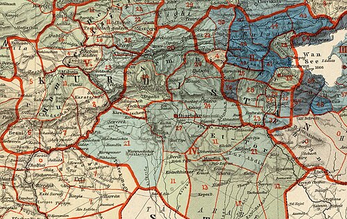 Populacja ormiańska 1896, Kurdistan