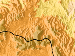 Mapa gór Arrei