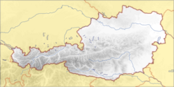 Mapa wysokości Austrii
