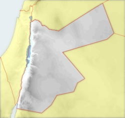 Mapa Asendi Jordanii