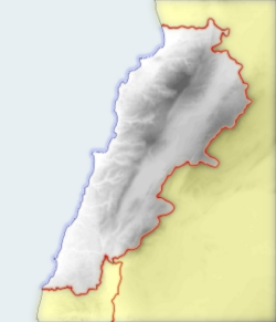 Mapa Libanu