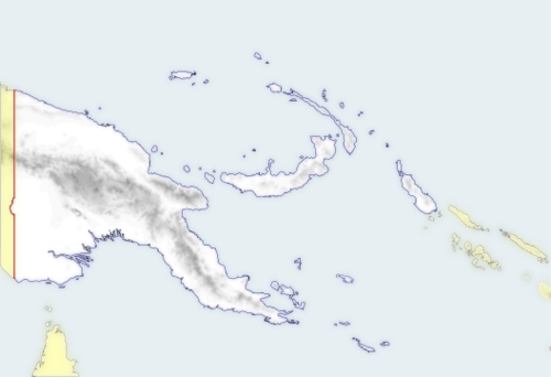 Mapa Papui Nowej Gwinei