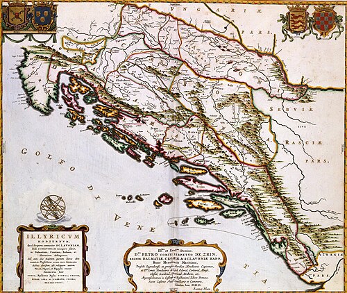 Atlas Van der Hagena - Illyrikum, Słowacja, Bośnia, Dalmacja, Chorwacja