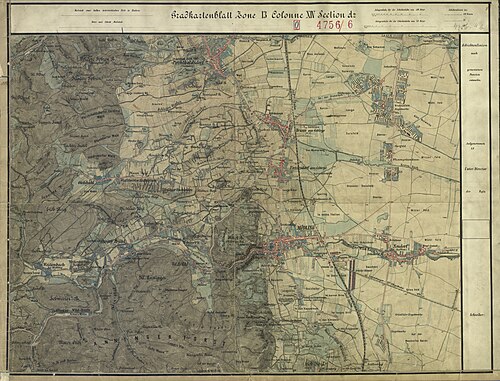 Arkusz pomiaru 4756-4b 1872 Mödling, Perchtoldsdorf
