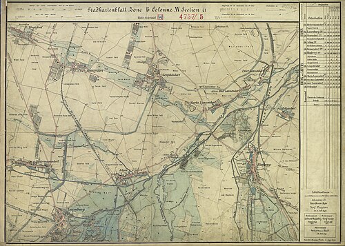 Arkusz pomiarowy 4757-3a Vösendorf, Biedermannsdorf