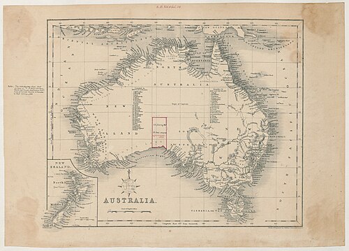 Australia - Czerwona granica pokazuje terytorium Nowej Południowej Walii proponowane do cesji (24274594522)