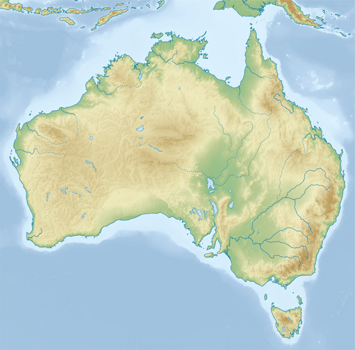 Australia – mapa podstawowa