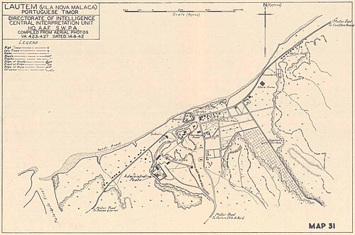 Australijska mapa wojskowa Lautém 1942