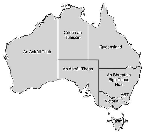 Stany australijskie - irlandzki