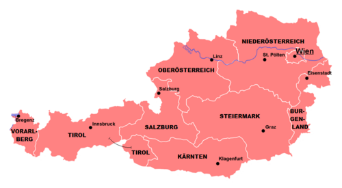 Austria stany miasta