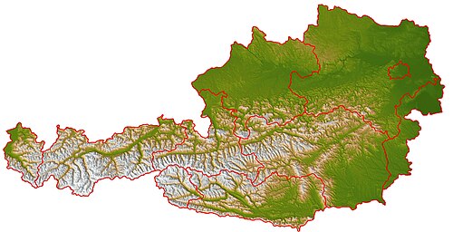 Relief Austrii