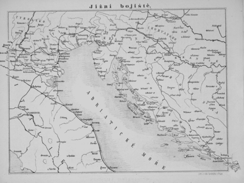Война austro-pruska - Pole bitwy południe