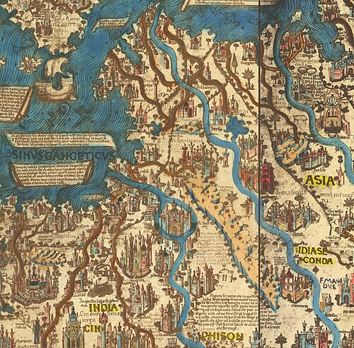 Królestwo Ayutthaya na Mapie Świata Fra Maura (1450)