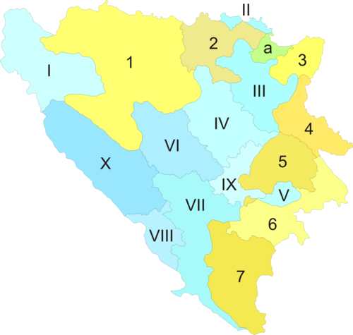 Kantony i regiony Bośni i Hercegowiny