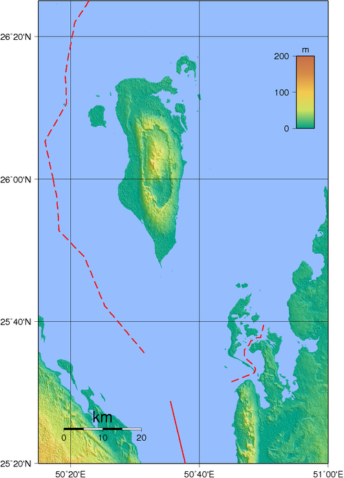 Topografia Bahrajnu