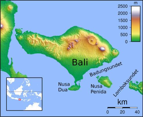 Bali - cieśniny i wyspy