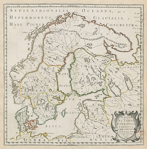 Baltia, Skandia, Finningia i Chersonez Kimbryjski