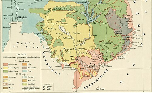 Rozmieszczenie etniczne, południowy Kỳ 1904