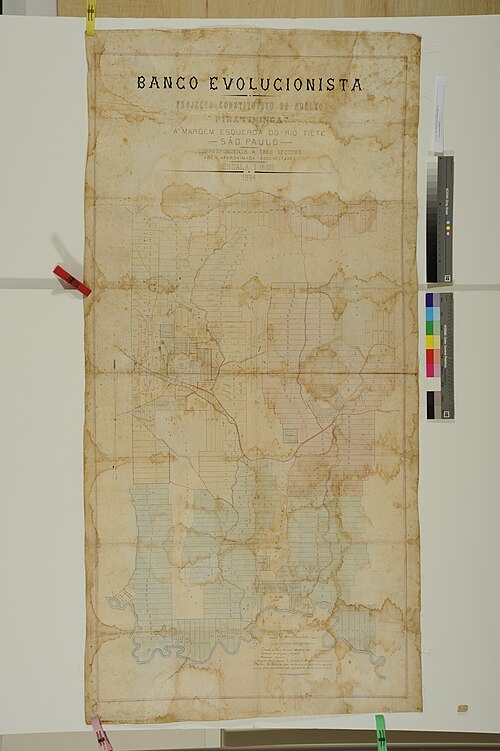 Projekt Piratininga nad rzeką Tieté 1894