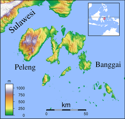 Wyspy Banggai - lokalizator