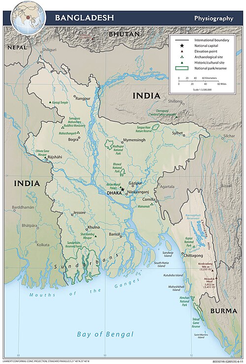 Fyziografia Bangladeszu