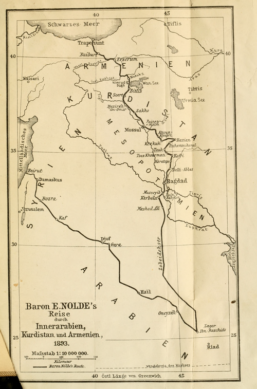 Podróż barona E. Noldego przez Arabię Środkową, Kurdystan i Armenię 1893