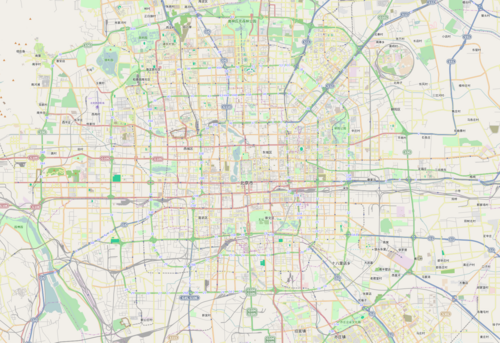 Mapa lokalizacji Pekingu