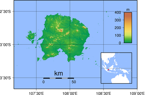 Topografia Belitung