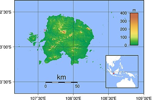 Lokalizacja wraku statku Belitung