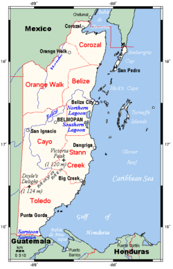 Mapa Belize 3