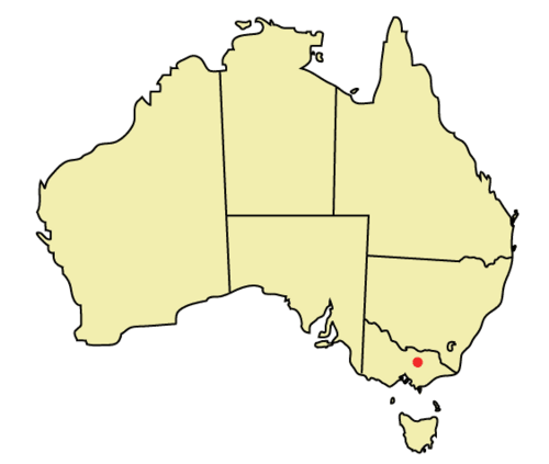 Mapa orientacyjna Benalla