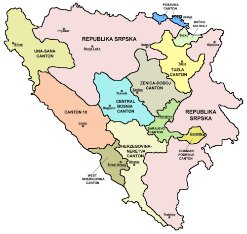 Kantony Bośni i Hercegowiny
