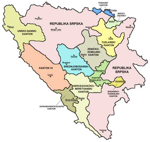 Kantony Bośni i Hercegowiny