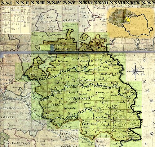 Bihor-Szolnok-Crașna (mapa józefińska)
