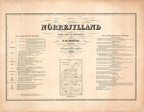 Podział arkuszy w Jutlandii 1:160000 (1867-1908)