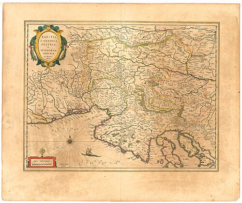Blaeu 1645 - Kras Karniola