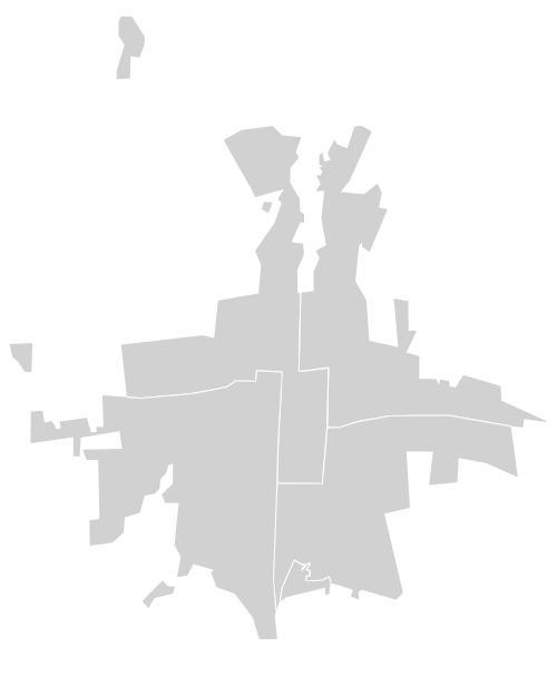 Mapa Biszkeku (z rejonami)