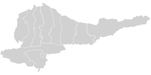 Mapa obwodu Chüy (z rejonami)