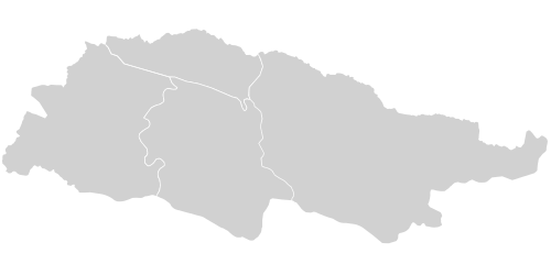Pusta mapa regionu Talas (z powiatami)