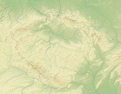 Mapa rzeźby Masywu Czeskiego