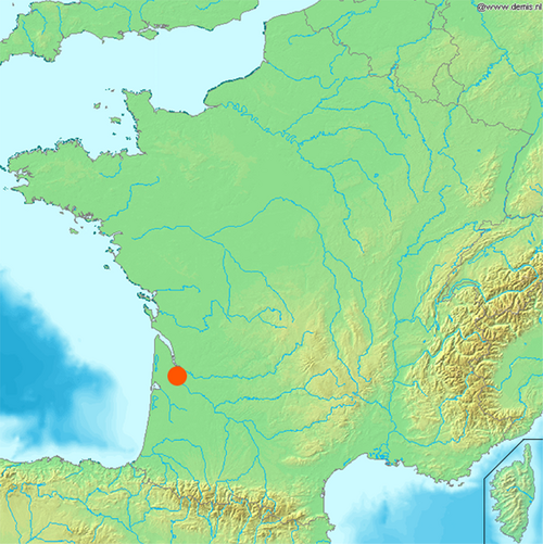 Bordeaux - mapa punktowa