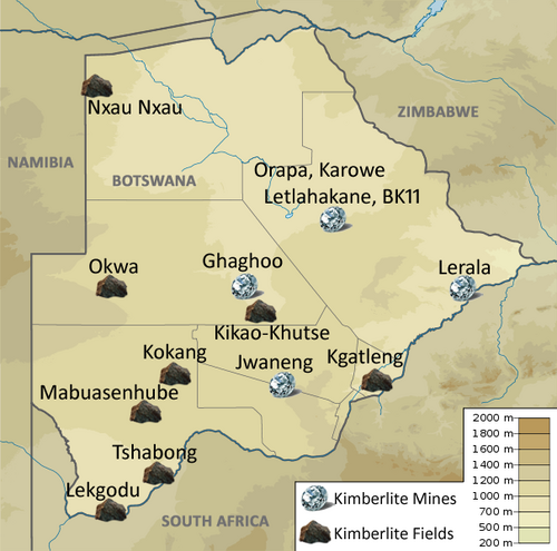 Botswana - Kopalni i pola kimberlitu
