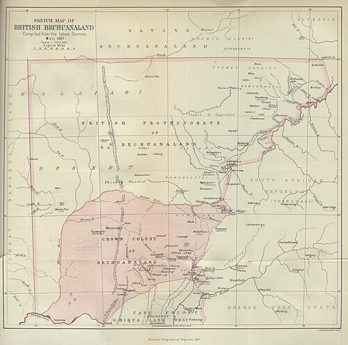 Brytyjskie Bechuanaland 1887