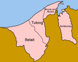 Dystrykty Brunei - angielski