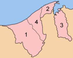Dystrykty Brunei - numerowane